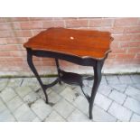 An occasional table, refurbished, 71 cm