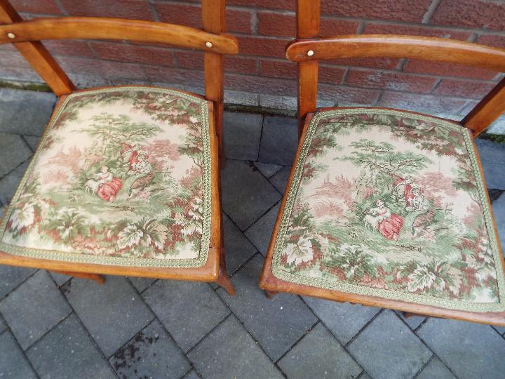 A matched pair of Edwardian chairs, the - Image 2 of 3