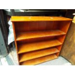 A pine bookcase, 85 cm x 85 cm x 25 cm