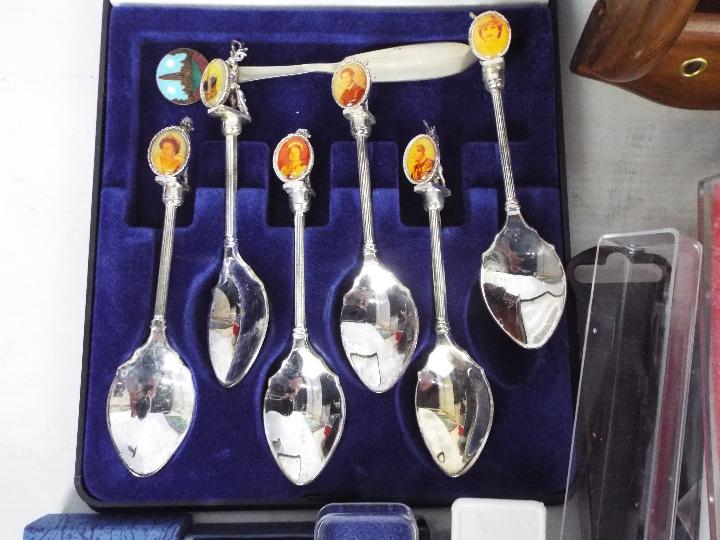 Various collector spoons, display stands - Image 2 of 5