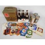 Breweriana - Four vintage Bass Preston Brook Brewery beers, empty commemorative Bass bottles,