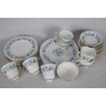 A collection of Colclough tea wares deco