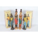 Two boxed Masai figurines by The Leonard