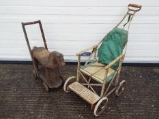 Dunkley, Other - A vintage Dunkley Stoway dolls stroller / pram,