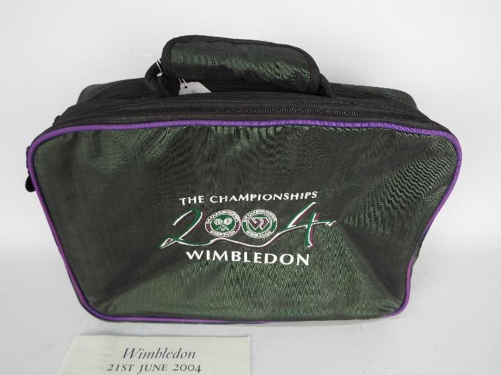 Tennis - A Wimbledon Championship 2004 bag and a Wimbledon 2004 Order Of Play programme signed by - Image 2 of 6