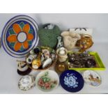 Lot to include ceramics, glassware, flatware and similar.