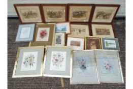 Six framed prints, after Finch Mason, de