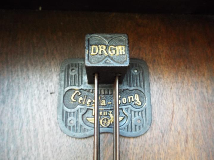 An early 20th century oak cased longcase clock, hour and half past gong striking movement, - Image 8 of 10