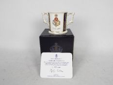 Royal Crown Derby - A limited edition Golden Jubilee loving cup,