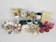 Mixed ceramics to include Poole Pottery vase, Denby Stoneware, Royal Doulton, Aynsley,