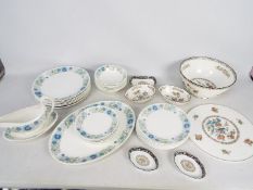 Wedgwood - A collection of dinner wares in the Clementine pattern and a small quantity of Kutani