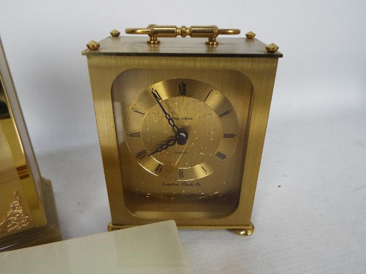 Two carriage clocks, largest 17 cm (h) a - Image 3 of 4