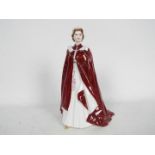 A Royal Worcester figurine depicting Queen Elizabeth II,