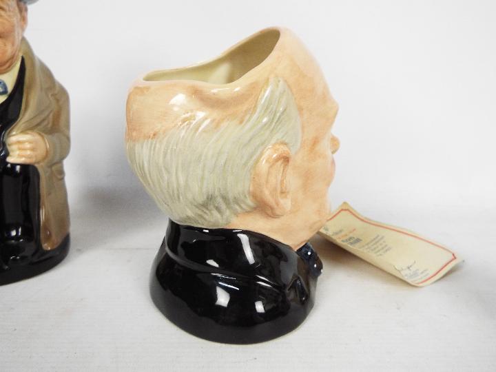 Royal Doulton - A 1992 Winston Churchill character jug of the year with certificate and two Royal - Image 6 of 10