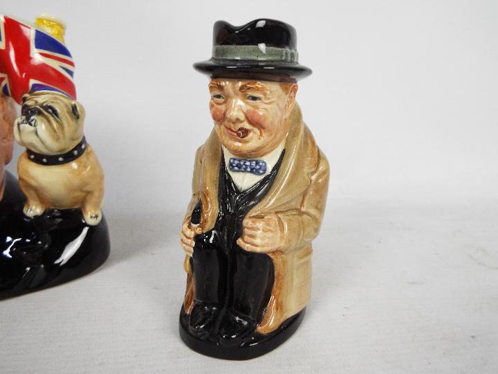 Royal Doulton - A 1992 Winston Churchill character jug of the year with certificate and two Royal - Image 2 of 10