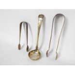 A William IV silver ladle, Edinburgh assay 1835,