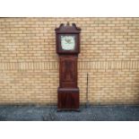 An early 19th century 8-day mahogany cased longcase clock, the case with ¾ length door,