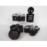 Photography - Cameras to include an Olympus OM10 with Olympus 1:1,8 / 50mm lens,