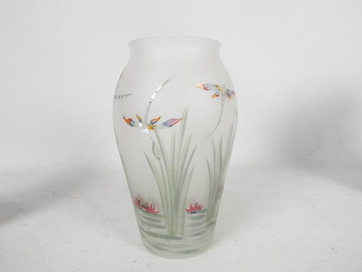 Mdina Glass - a Mdina art glass vase with flared rim, signed to the base, approx 14 cm (h), - Image 6 of 6