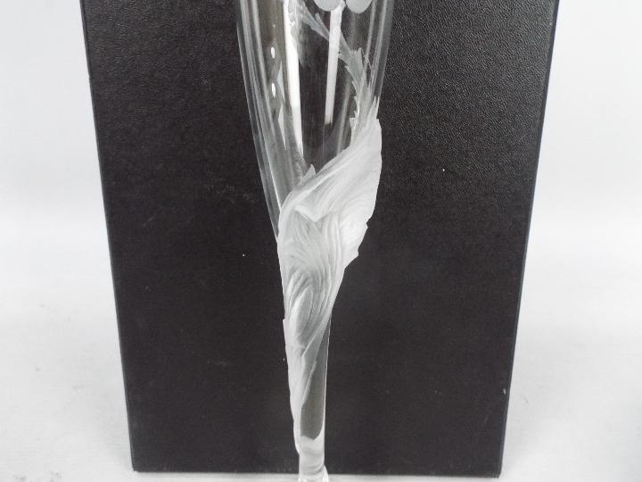 A boxed, limited edition, Dartington Crystal, The Gallery collection Celebration Flute, - Image 5 of 5