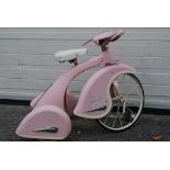 Airflow Collectibles - A vintage 1930s style AFC Sky Princess tricycle in pink.