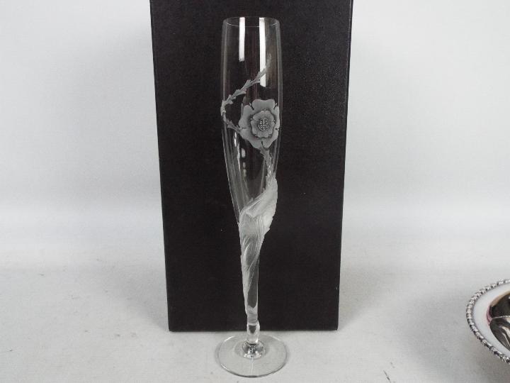 A boxed, limited edition, Dartington Crystal, The Gallery collection Celebration Flute, - Image 3 of 5