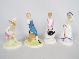 Four Royal Doulton Nursery Rhymes Collection figures comprising Little Boy Blue, Little Bo-Peep,