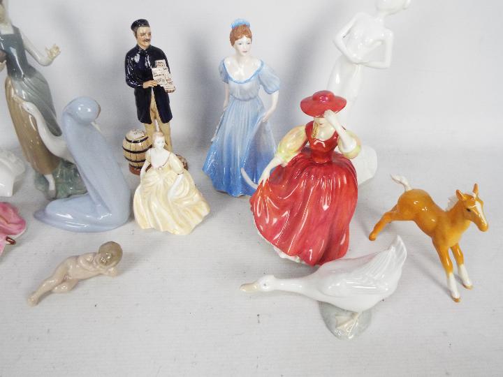 A collection of various ceramic figures to include Coalport, Lladro, Nao, Royal Doulton, - Image 3 of 3