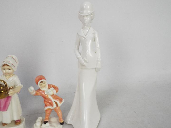 Royal Worcester - Three Freda Doughty designed figures comprising First Dance, - Image 4 of 5