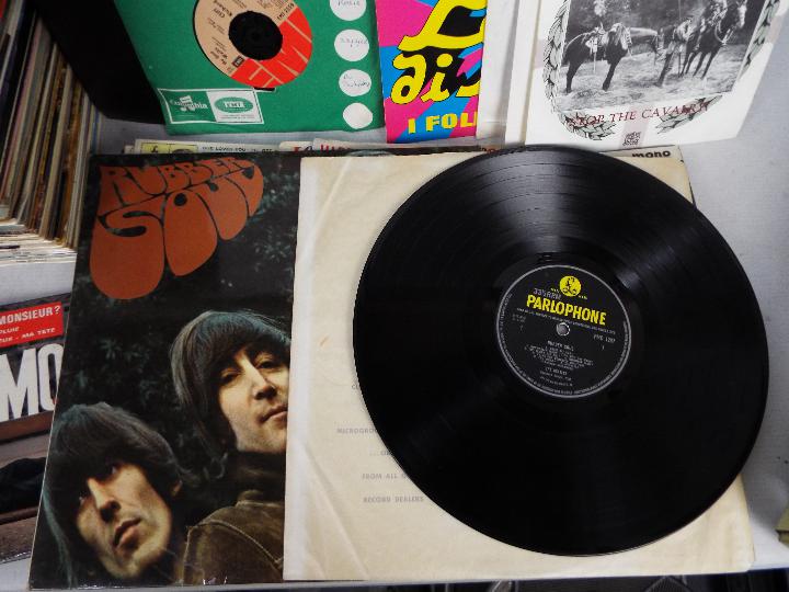 Three cases of vinyl records, 12" and 7", to include The Beatles, Duran Duran, Jona Lewie, - Image 11 of 12