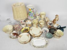 Mixed ceramics to include Poole Pottery, Carlton Ware, Wade, Rosenthal and similar.