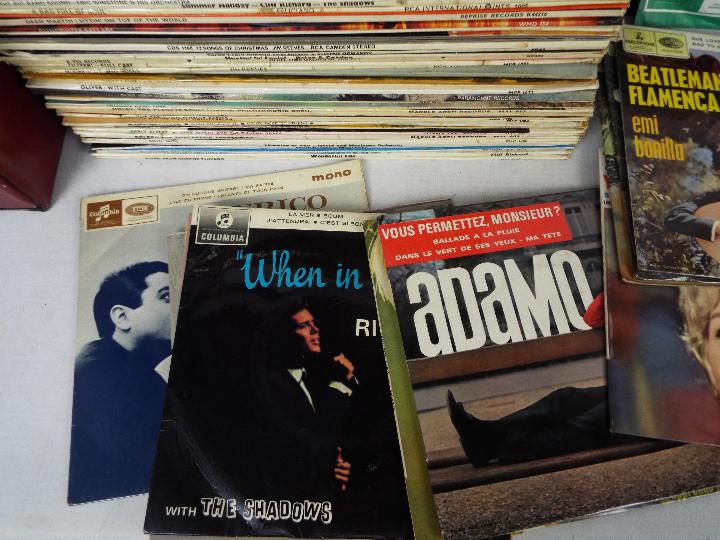 Three cases of vinyl records, 12" and 7", to include The Beatles, Duran Duran, Jona Lewie, - Image 10 of 12