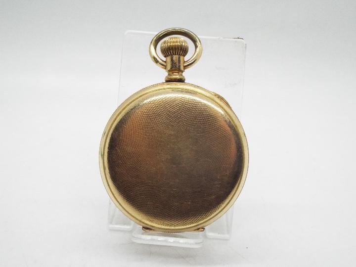 A gold plated, full hunter pocket watch. - Image 3 of 5