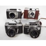 Photography - Cameras to include an Iloca Quick B and three Ihagee comprising an Exa and two Exa 1a.