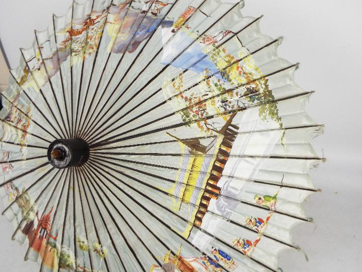 A good quality hand painted parasol, - Image 5 of 9