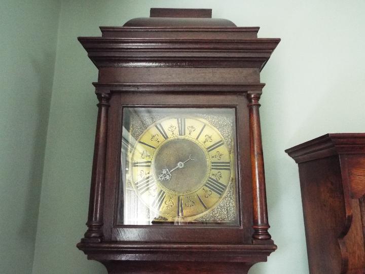 A good early 18th century oak cased longcase clock, - Image 2 of 9