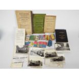 Railwayana - A collection vintage items to include handbooks, instruction books, rule books,