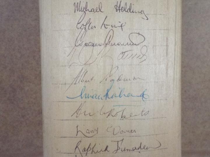 Cricket Interest - A Slazenger cricket bat bearing signatures of cricketers comprising West Indies - Image 12 of 14