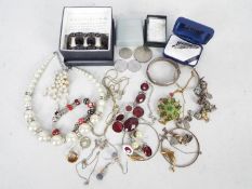 Costume jewellery to include, earrings, necklaces,
