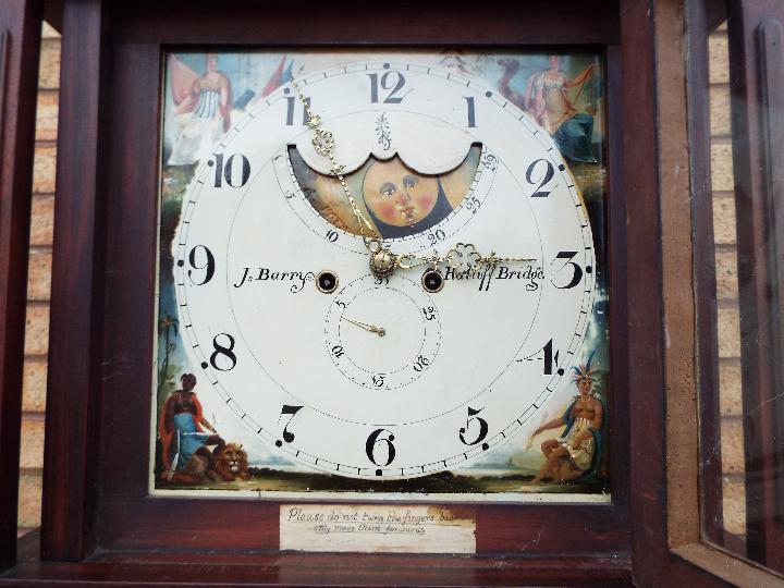 An early 19th century 8-day mahogany cased longcase clock, the case with ¾ length door, - Image 4 of 8