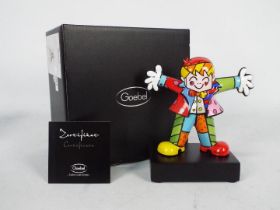 Goebel - A pop art figurine by Romero Britto, Hug Too, approximately 15.