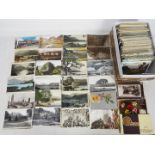 Deltiology - In excess of 600 early to mid period UK and subjects cards with some foreign.
