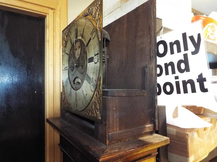 A mid-19th century longcase clock, the 13-inch square brass dial signed Standring, - Image 9 of 18