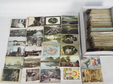 Deltiology - In excess of 600 largely earlier period UK cards with some subjects including comic.