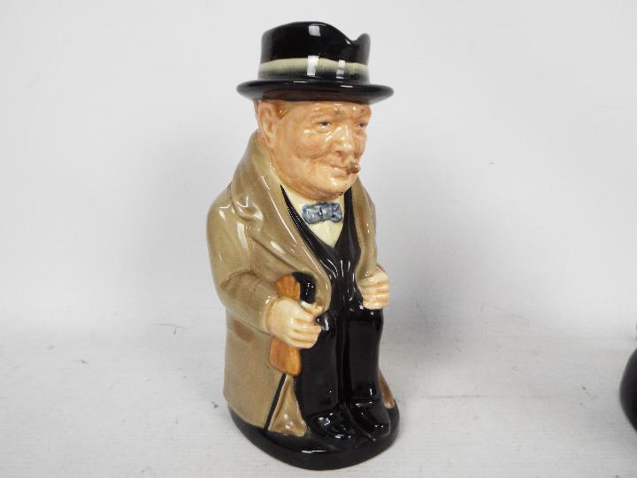 Royal Doulton - A 1992 Winston Churchill character jug of the year with certificate and two Royal - Image 8 of 10