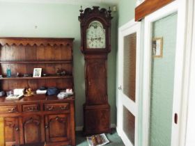 An imposing late 18th century 8-day longcase clock,