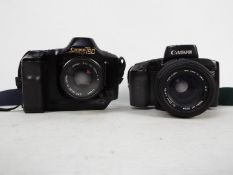 Photography - Two Canon cameras comprising an EOS100 with Sigma UC Zoom 70 - 210mm 1:4 - 5,