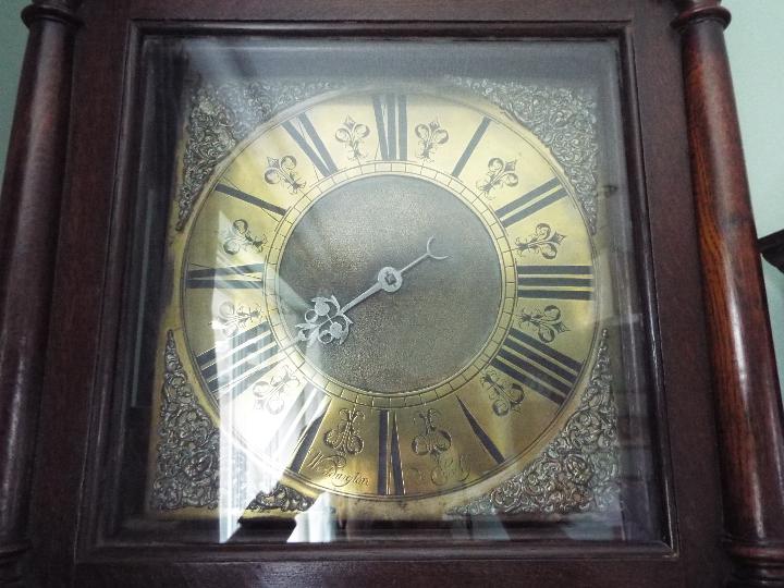 A good early 18th century oak cased longcase clock, - Image 3 of 9