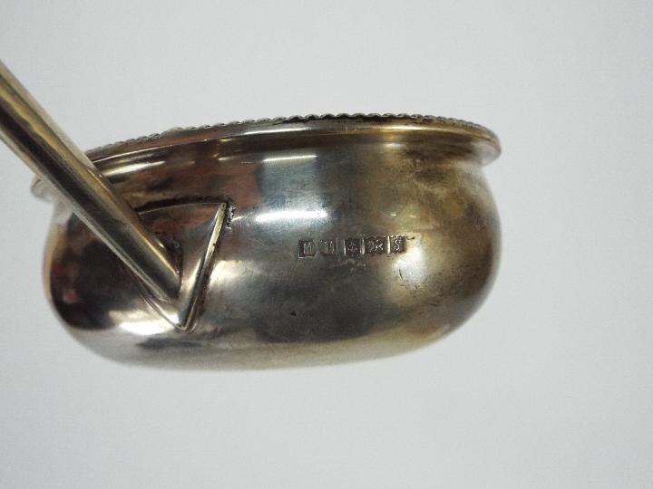 A silver toddy ladle, 35 cm (l) Condition Report: Generally good condition, - Image 5 of 5