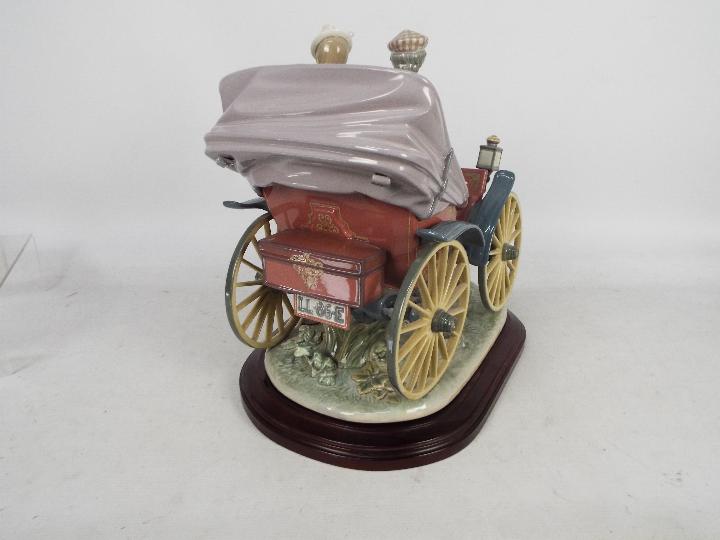 Lladro - A very large, limited edition porcelain group depicting a couple in an early motor vehicle, - Image 6 of 25